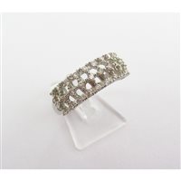 Anillo Damiata Gioielli Mujer in Oro blanco Zircone 763/102-D199 - 763/102-D199